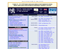 Tablet Screenshot of mat.fsv.cvut.cz