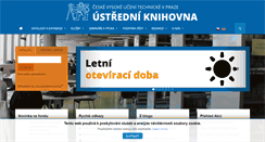 Desktop Screenshot of knihovna.cvut.cz