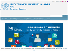 Tablet Screenshot of muvs.cvut.cz