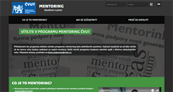 Desktop Screenshot of mentoring.cvut.cz