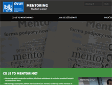 Tablet Screenshot of mentoring.cvut.cz