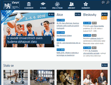 Tablet Screenshot of cvut.cz