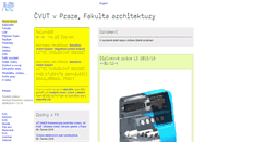 Desktop Screenshot of fa.cvut.cz