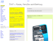 Tablet Screenshot of fa.cvut.cz