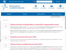 Tablet Screenshot of fjfi.cvut.cz