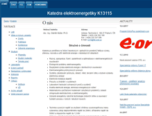 Tablet Screenshot of k315.feld.cvut.cz