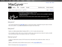 Tablet Screenshot of macgyver.sh.cvut.cz