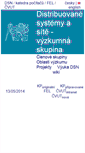 Mobile Screenshot of dsn.felk.cvut.cz