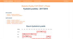 Desktop Screenshot of praktikum.fjfi.cvut.cz