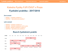 Tablet Screenshot of praktikum.fjfi.cvut.cz