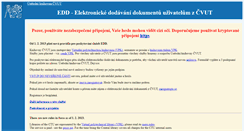 Desktop Screenshot of edd.cvut.cz