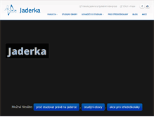 Tablet Screenshot of jaderka.fjfi.cvut.cz