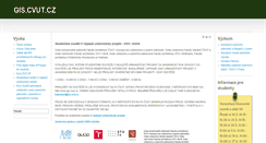 Desktop Screenshot of gis.cvut.cz