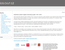 Tablet Screenshot of gis.cvut.cz