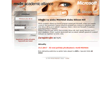 Tablet Screenshot of msdnaa.sh.cvut.cz