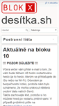 Mobile Screenshot of desitka.sh.cvut.cz