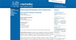 Desktop Screenshot of mechanika.fs.cvut.cz