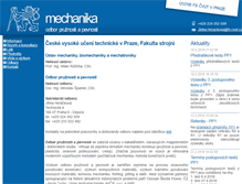 Tablet Screenshot of mechanika.fs.cvut.cz